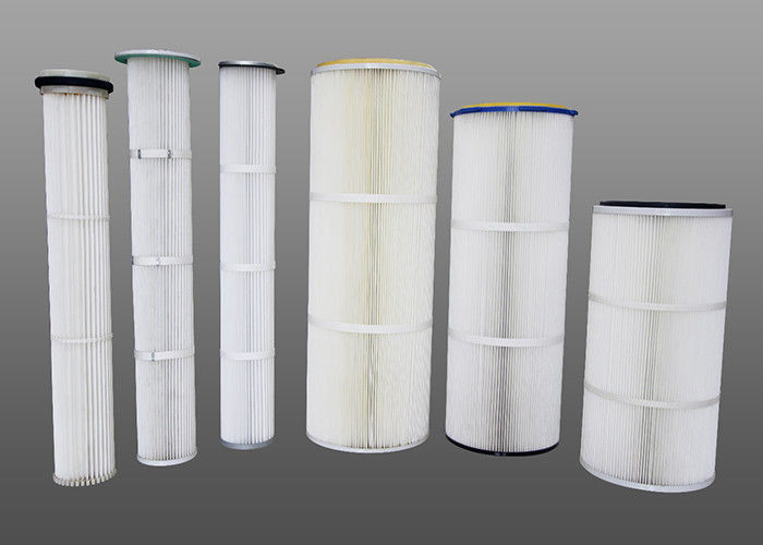 Screw Hoisting 660mm 6.8m2 Filter Cartridge Kolektor Debu Industri